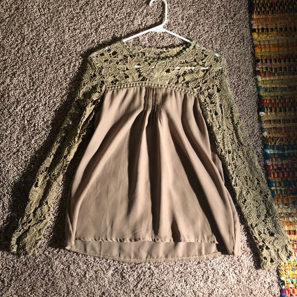 Lace Long Sleeve Top